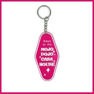 NEW "Keys to My Mojo Dojo Casa House" Hotel-Style Keychain from Barbie Movie